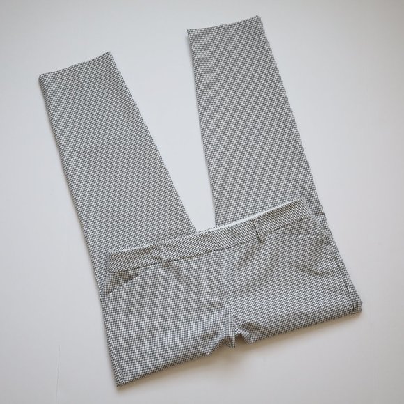 EXPRESS Size 8 Dress Pants EDITOR Black White - Picture 1 of 5